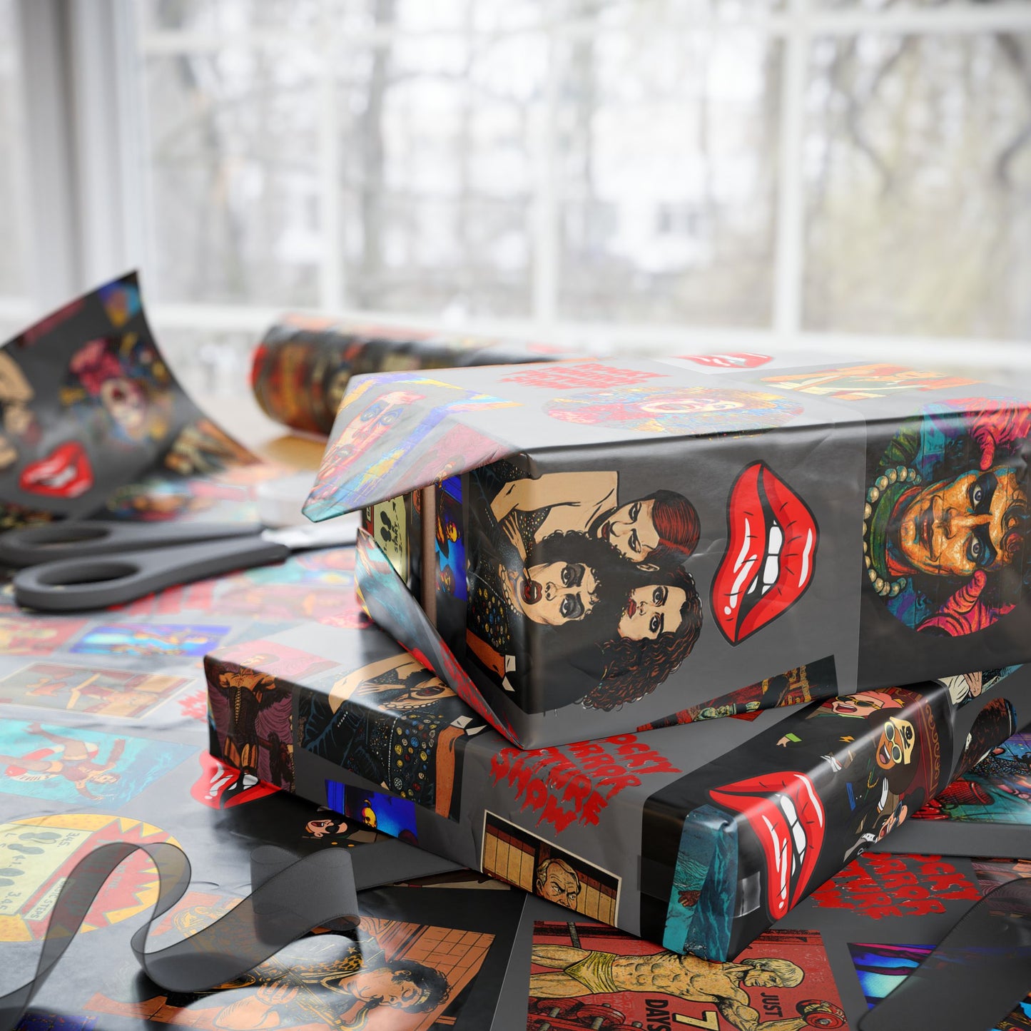 Time Warp Your Gifts: Rocky Horror Wrapping Paper