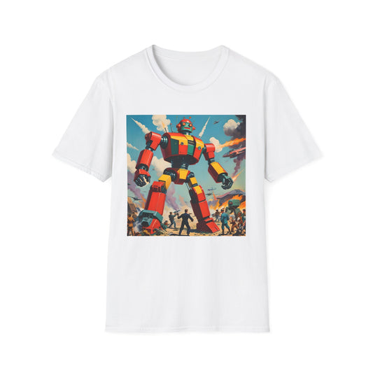 Retro Rampage – Giant Robot Warzone T Shirt