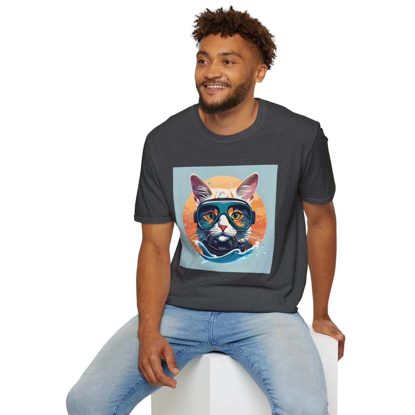 Scuba Cat Splash – Deep Sea Explorer T Shirt