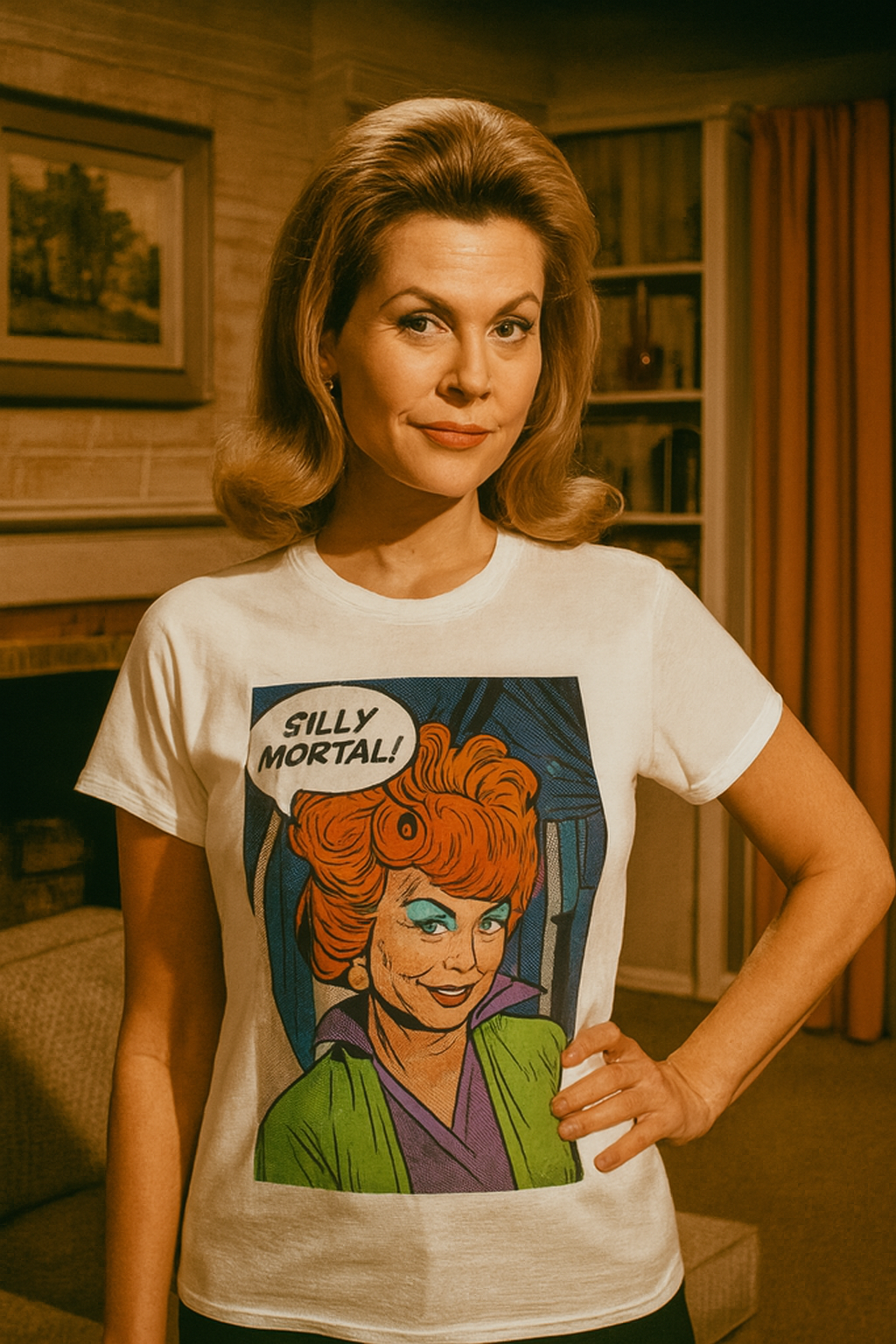 Endora “Silly Mortal!” T Shirt – Retro Witch Glam