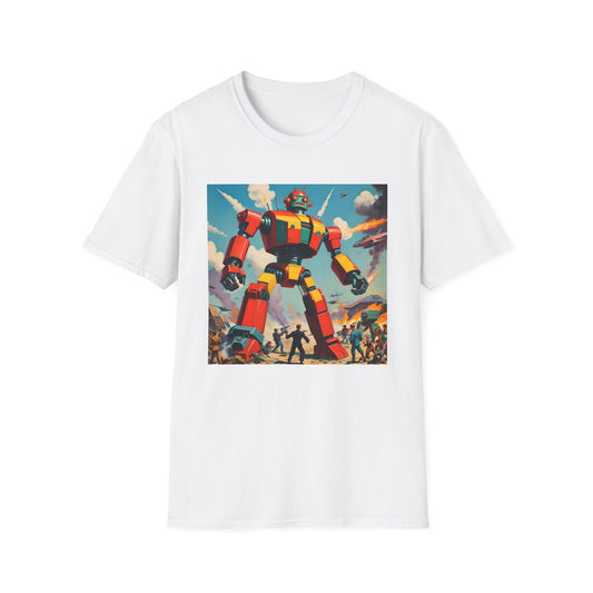 Retro Rampage – Giant Robot Warzone T Shirt