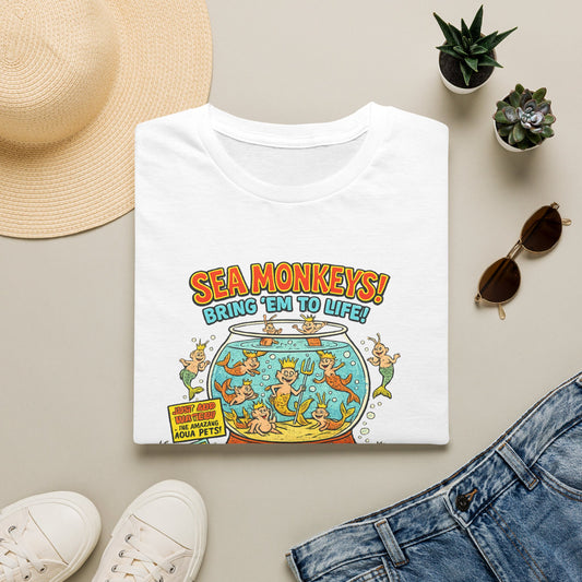 Sea Monkeys Retro Graphic T Shirt — "Sea Monkeys! Bring ’Em to Life!"