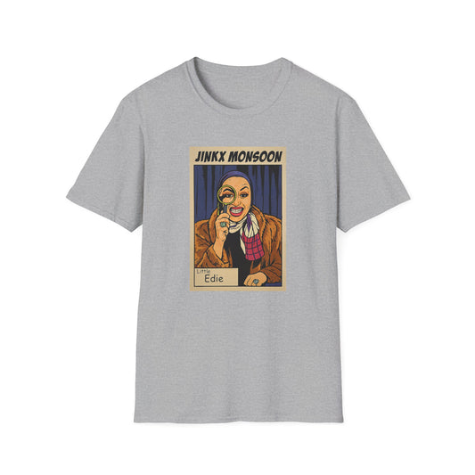 Jinkx Monsoon as Little Edie Tee – Grey Gardens Glamour Meets Drag Royalty! Unisex Softstyle T-Shirt