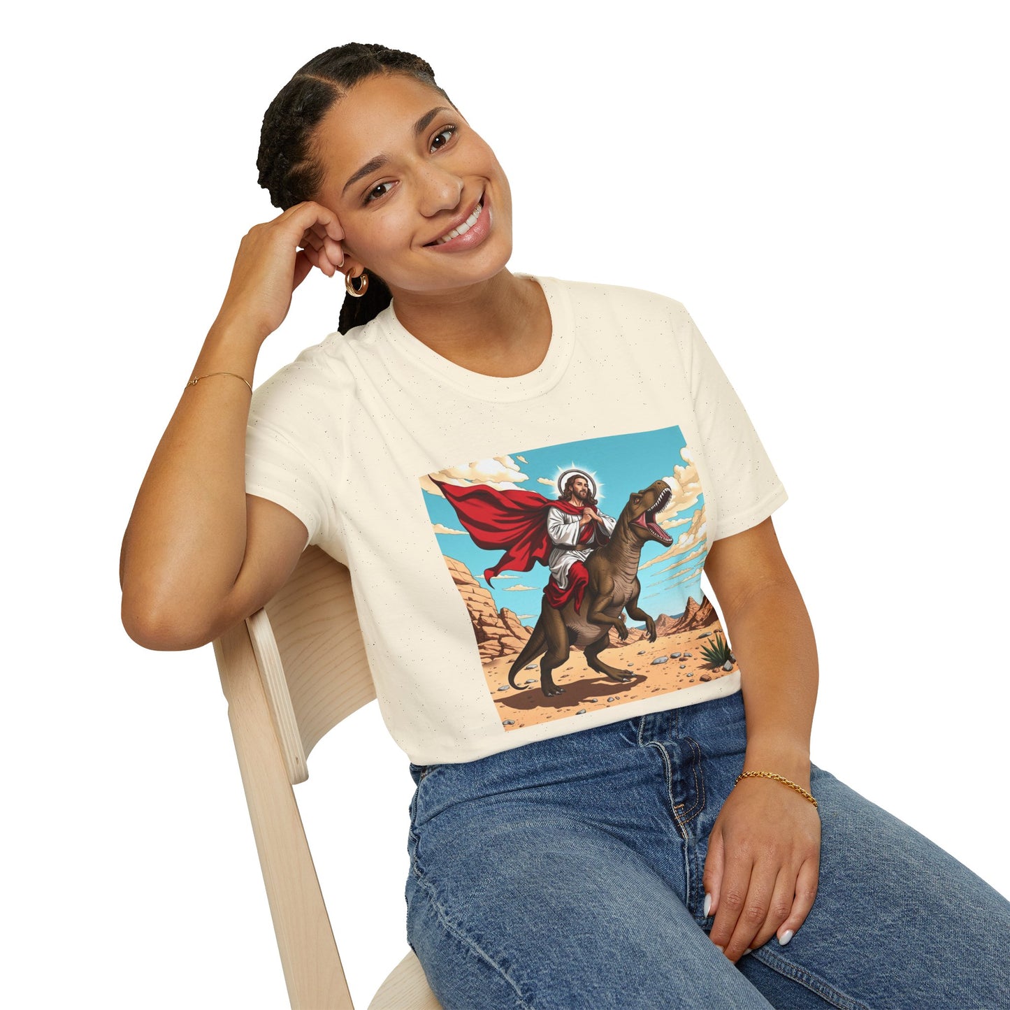 “Jurassic Jesus: Divine Desert Rampage” T-Shirt