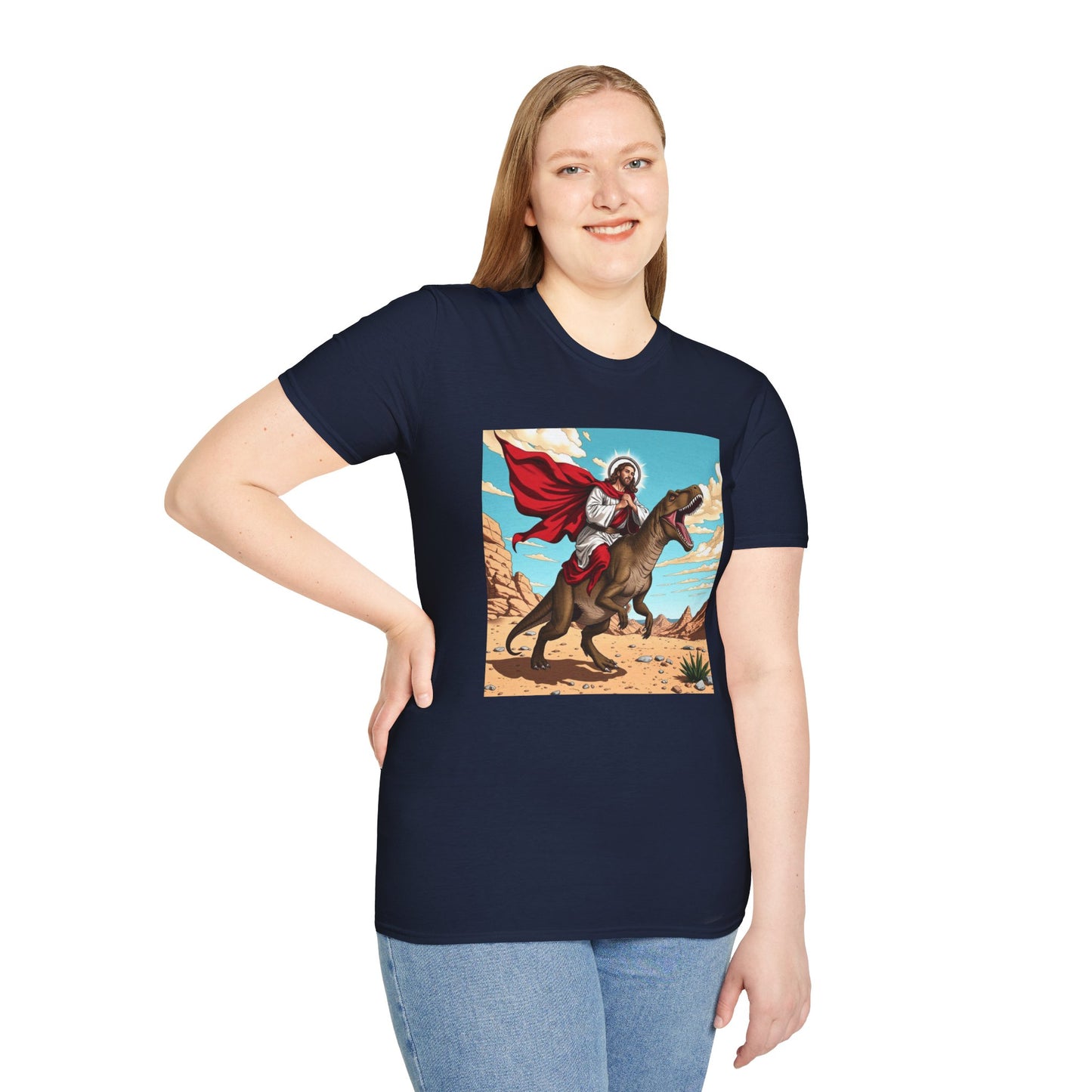 “Jurassic Jesus: Divine Desert Rampage” T-Shirt