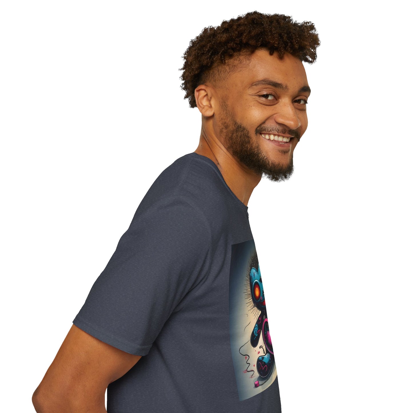 Voodoo Heartbreaker T shirt – Surreal Pop Art with Pins, Power, and Play