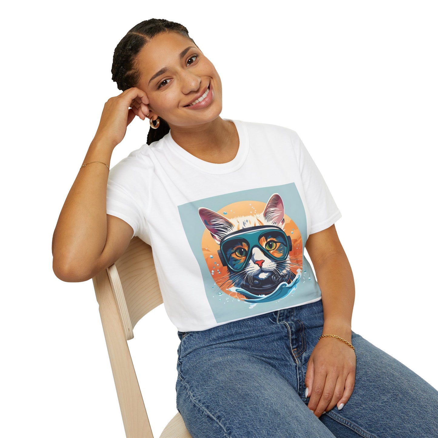 Scuba Cat Splash – Deep Sea Explorer T Shirt