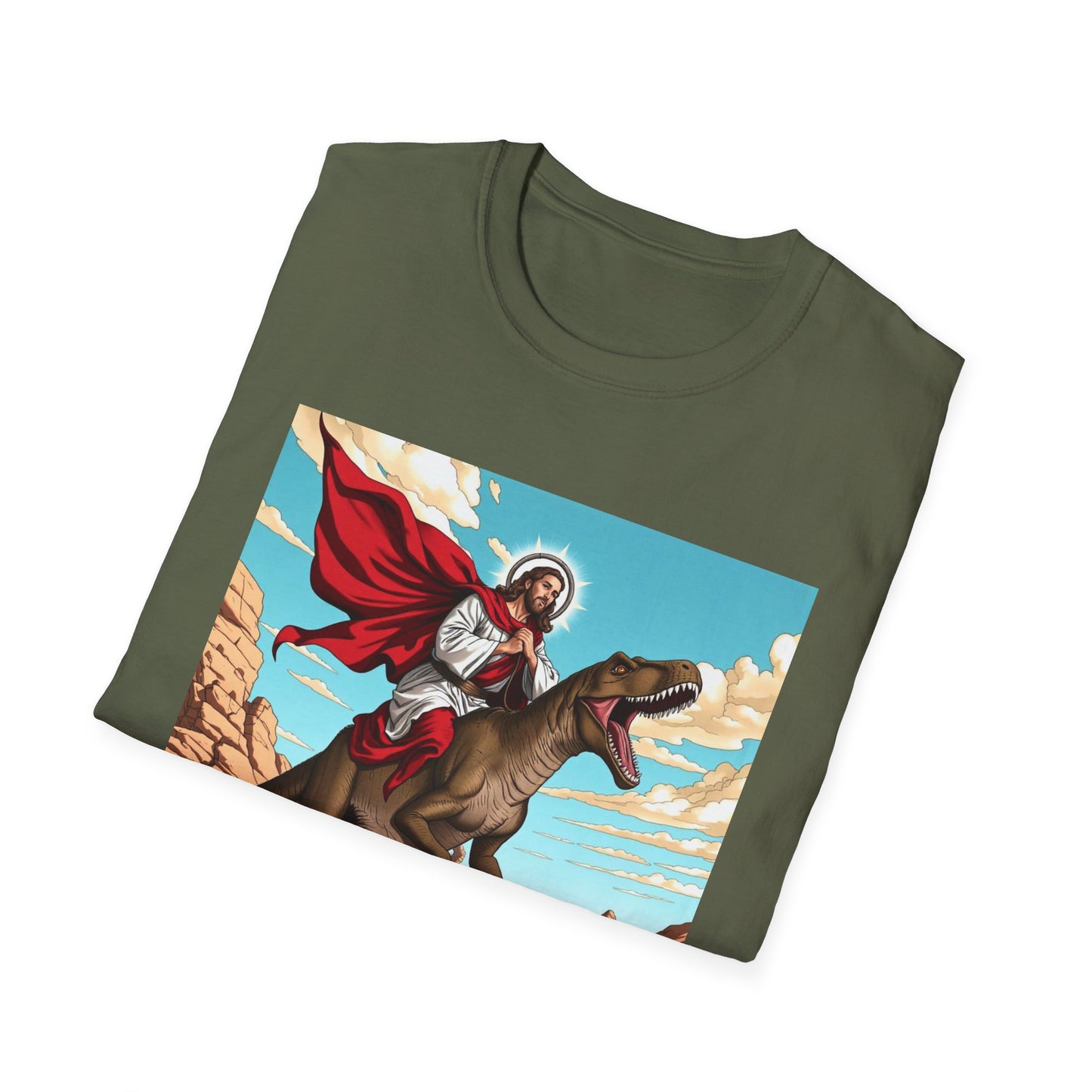“Jurassic Jesus: Divine Desert Rampage” T-Shirt