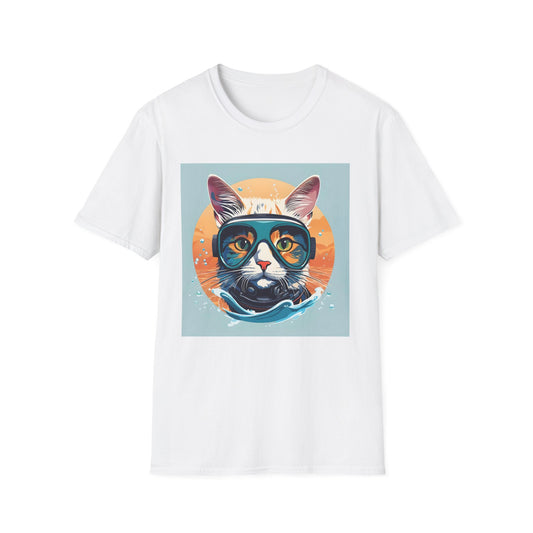 Scuba Cat Splash – Deep Sea Explorer T Shirt