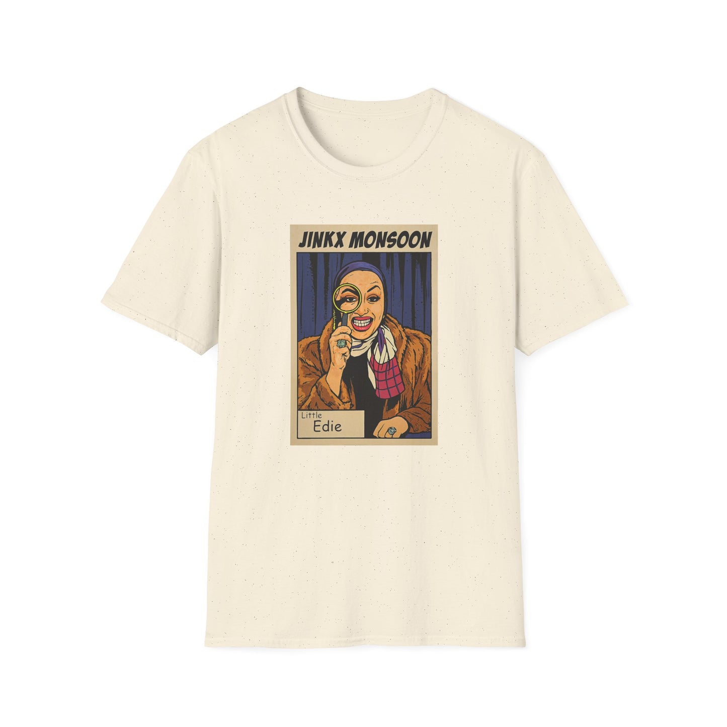 Jinkx Monsoon as Little Edie Tee – Grey Gardens Glamour Meets Drag Royalty! Unisex Softstyle T-Shirt