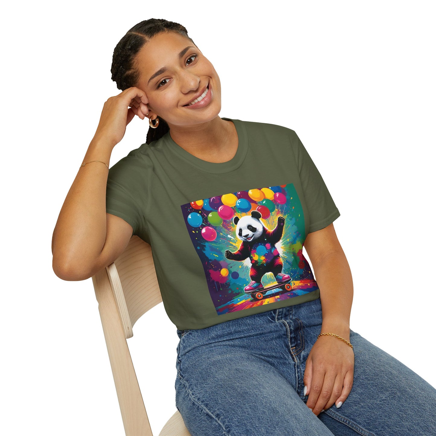 Panda Pop Skate Party T Shirt