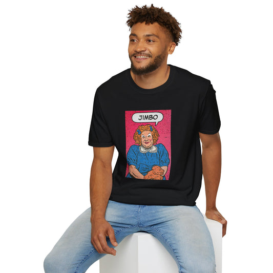 Vintage Jimbo Graphic Tee for Fun-Loving Souls, Casual Wear, Gift for Friends, Birthday Present, Humorous Apparel