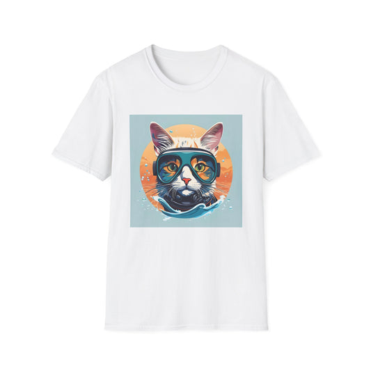 Scuba Cat Splash – Deep Sea Explorer T Shirt