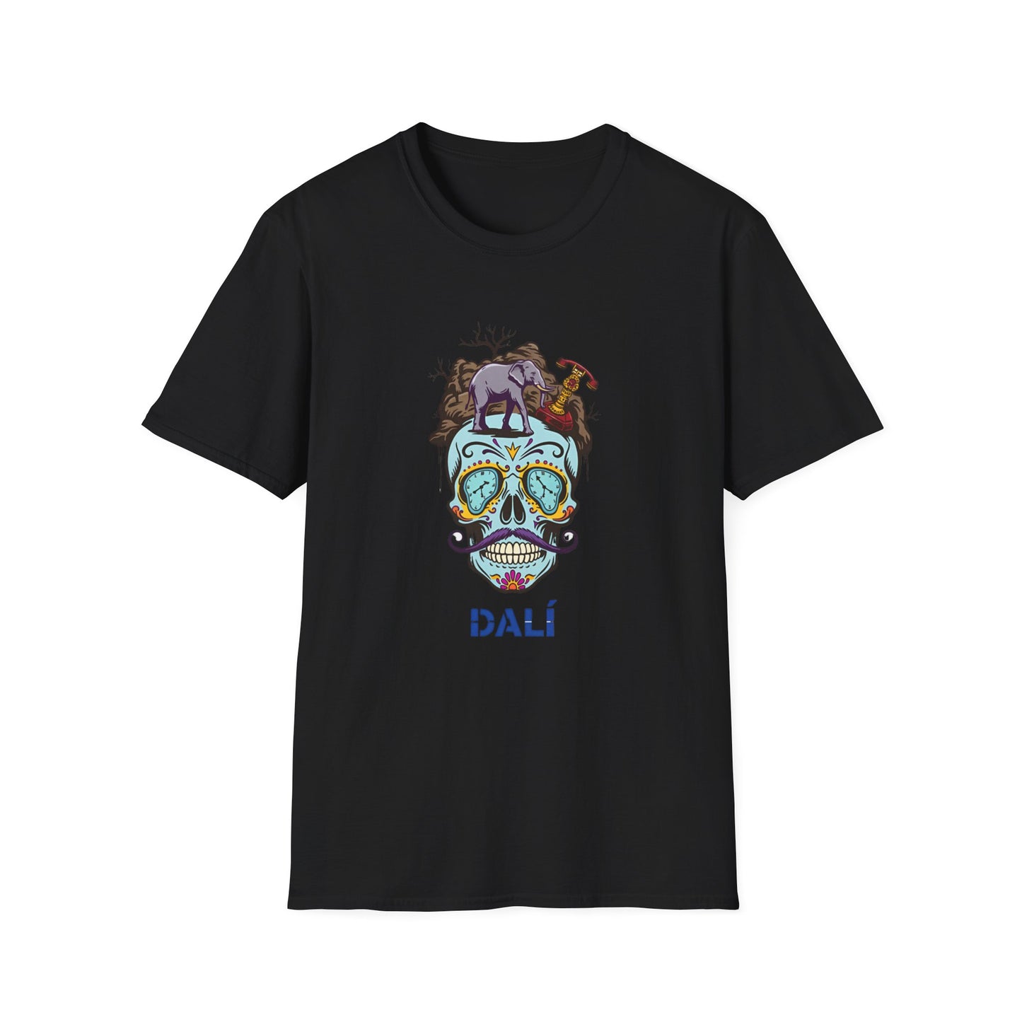DALÍ MUERTE: Surreal Skull Fiesta T Shirt