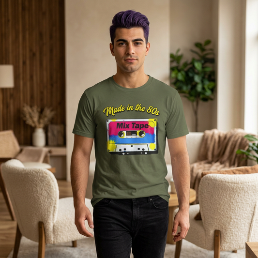 Made in the 80s Mix Tape T Shirt — Retro Cassette 80s Nostalgia Tee