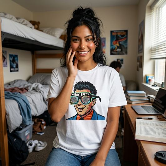 X-Ray Specs T-Shirt — Retro Comic Novelty Graphic Tee