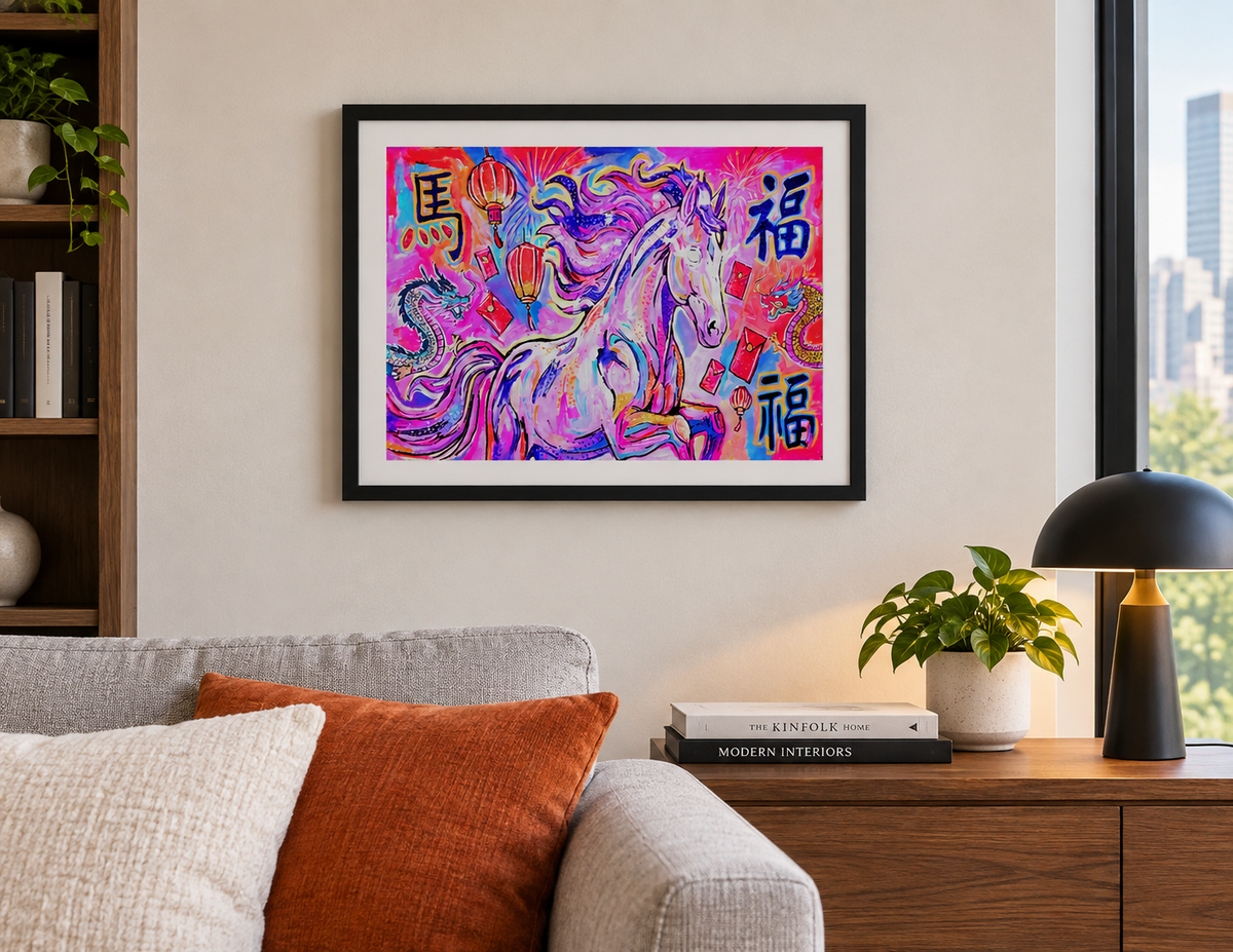 Limited Edition Enhanced 10" x 8" Print — Lucky Year of the Horse