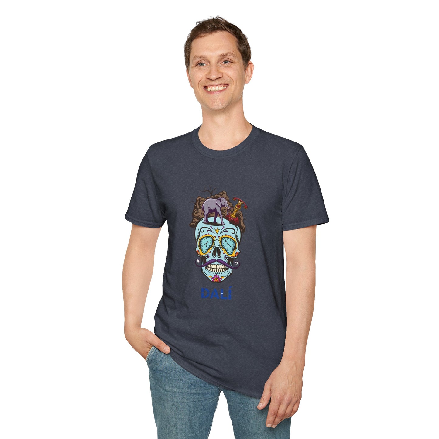 DALÍ MUERTE: Surreal Skull Fiesta T Shirt