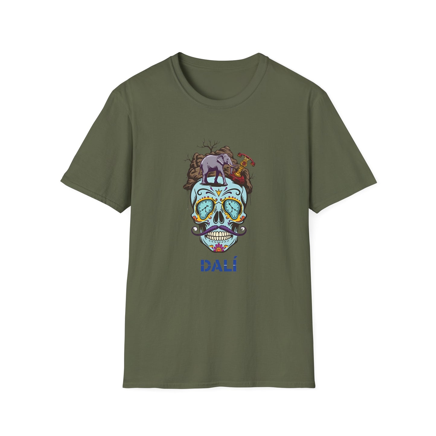 DALÍ MUERTE: Surreal Skull Fiesta T Shirt