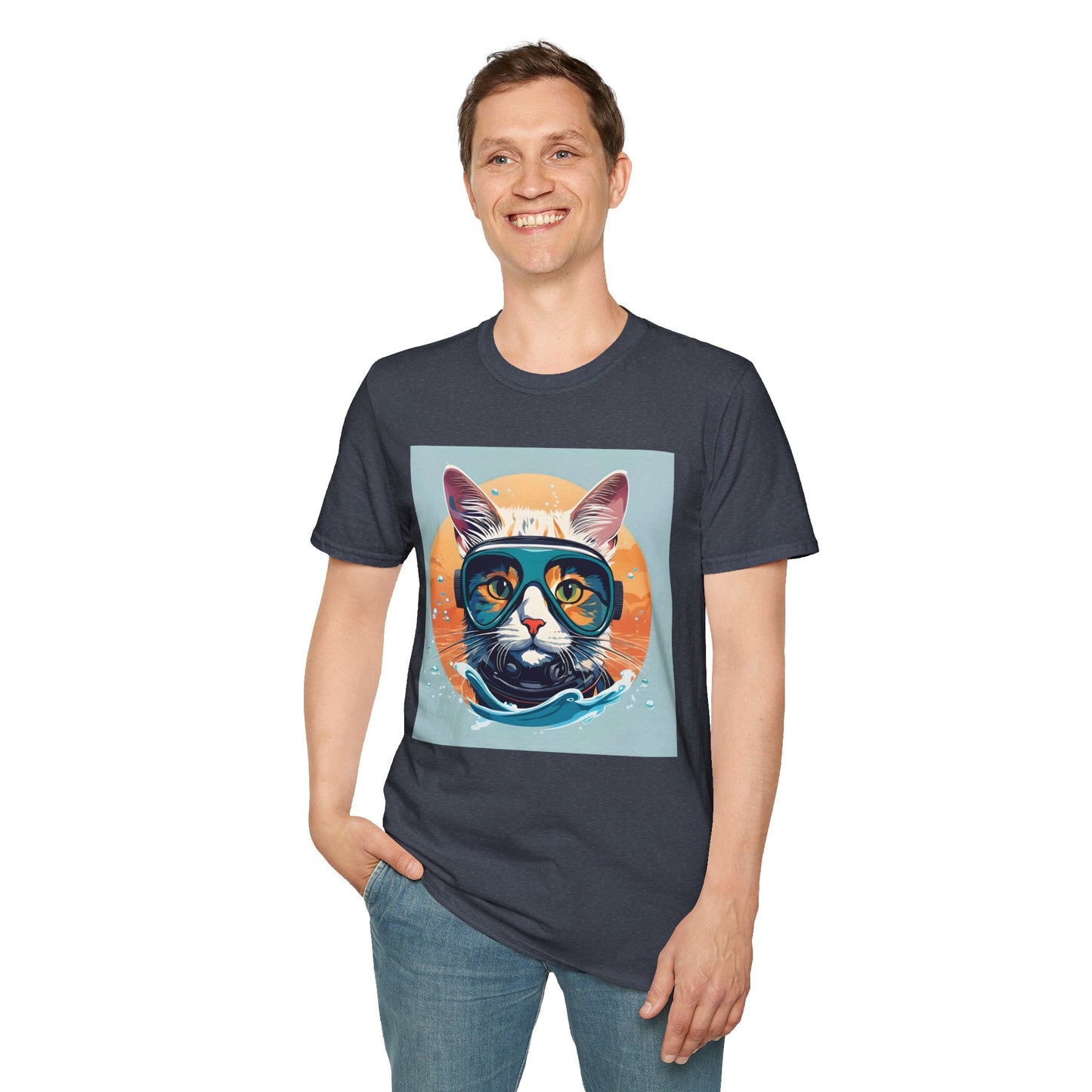 Scuba Cat Splash – Deep Sea Explorer T Shirt