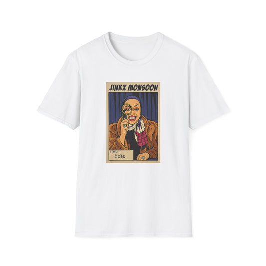 Jinkx Monsoon as Little Edie Tee – Grey Gardens Glamour Meets Drag Royalty! Unisex Softstyle T-Shirt