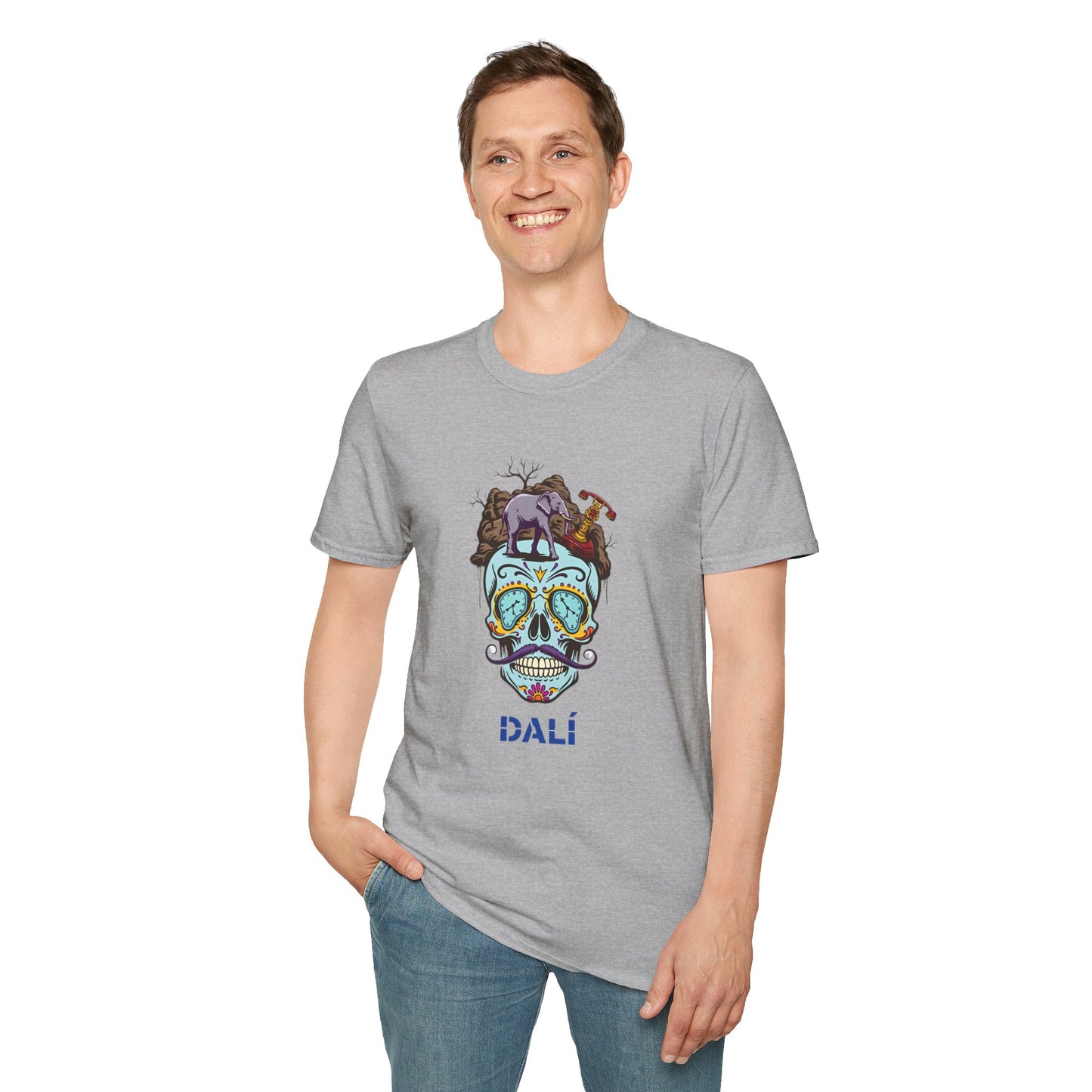 DALÍ MUERTE: Surreal Skull Fiesta T Shirt