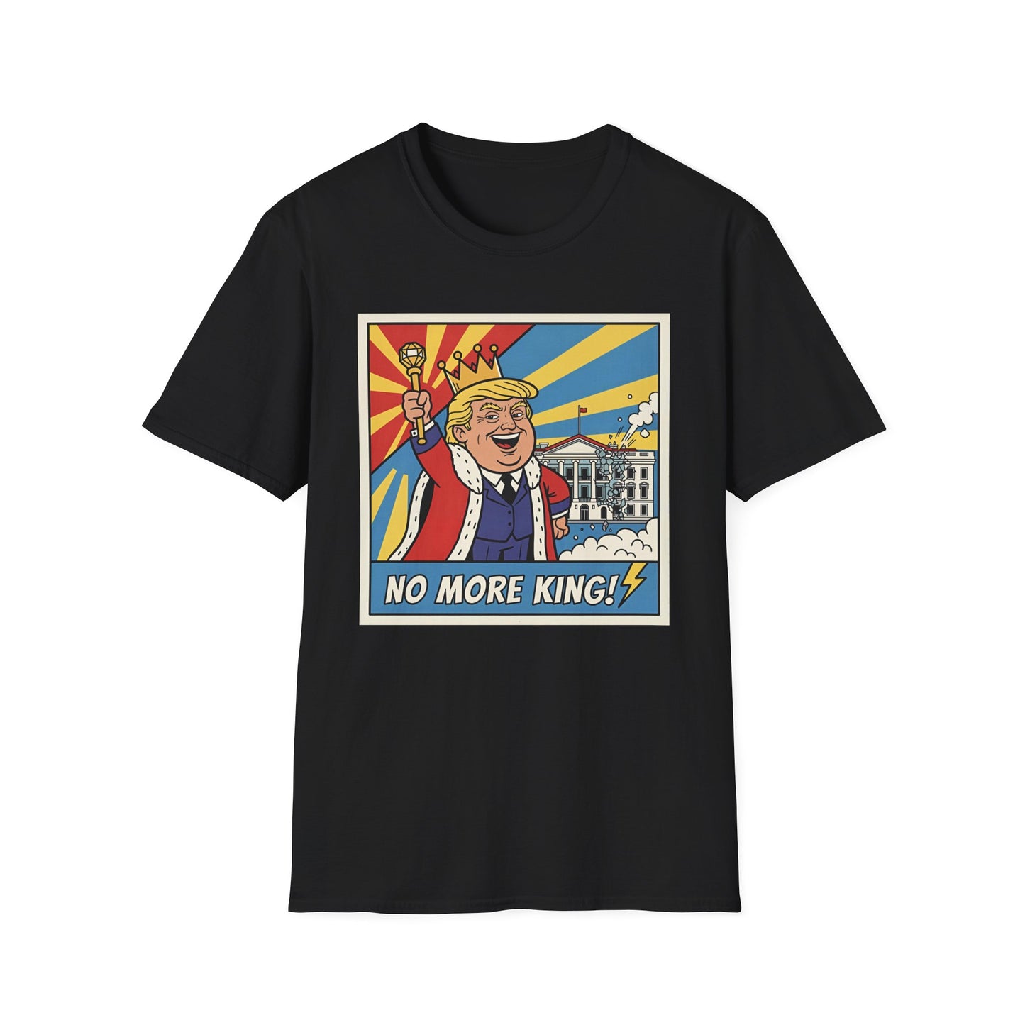 "No More King!" Political Pop Art T Shirt
