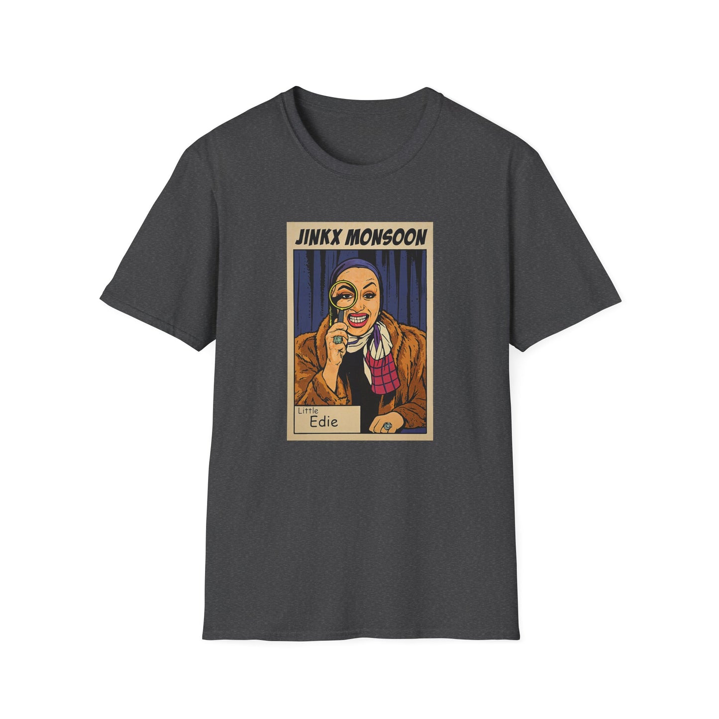 Jinkx Monsoon as Little Edie Tee – Grey Gardens Glamour Meets Drag Royalty! Unisex Softstyle T-Shirt