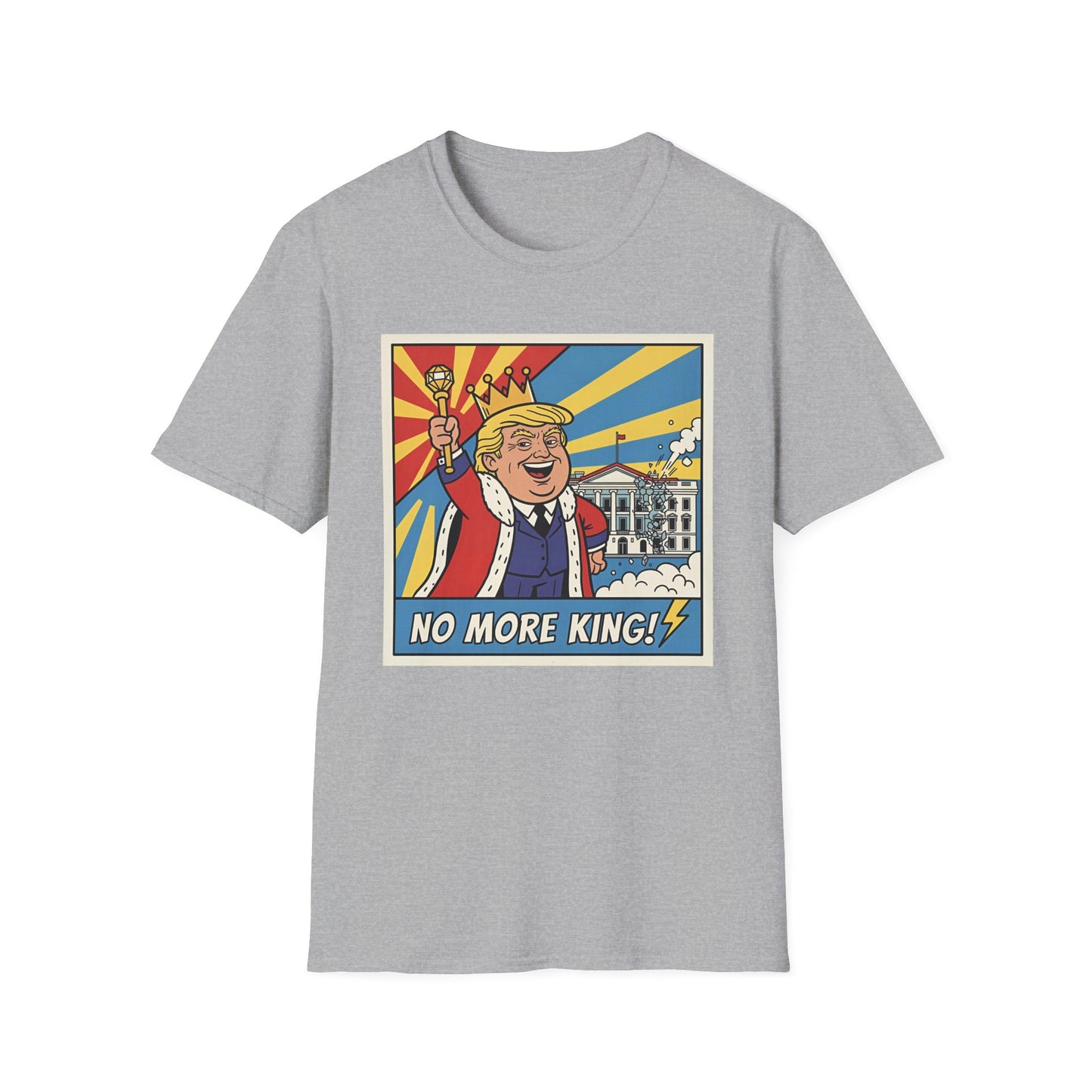 "No More King!" Political Pop Art T Shirt