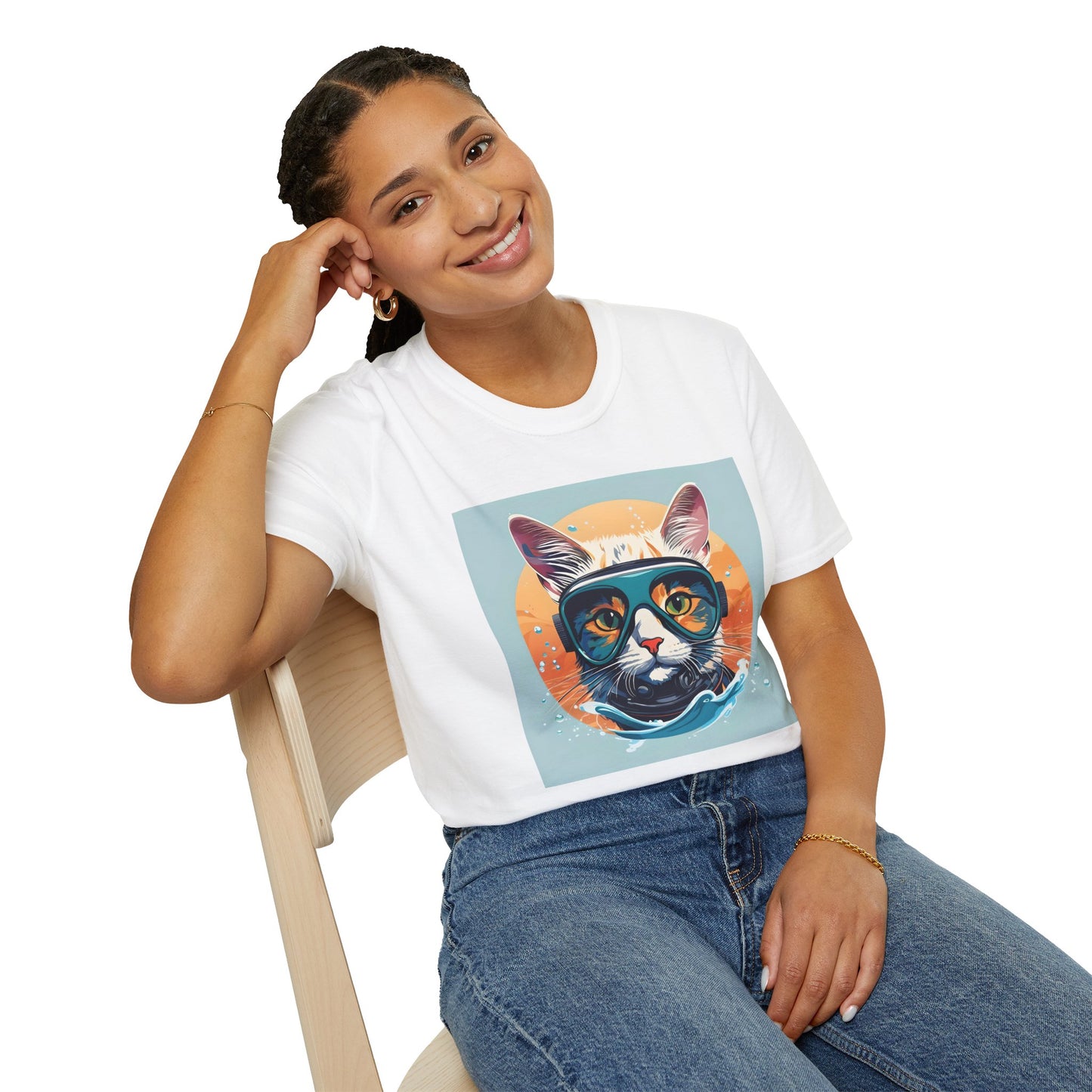 Scuba Cat Splash – Deep Sea Explorer T Shirt