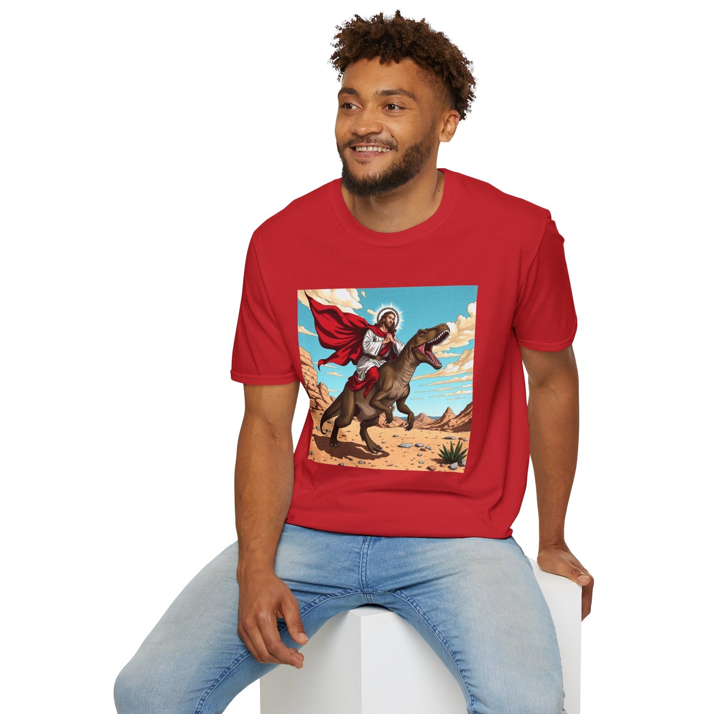 “Jurassic Jesus: Divine Desert Rampage” T-Shirt