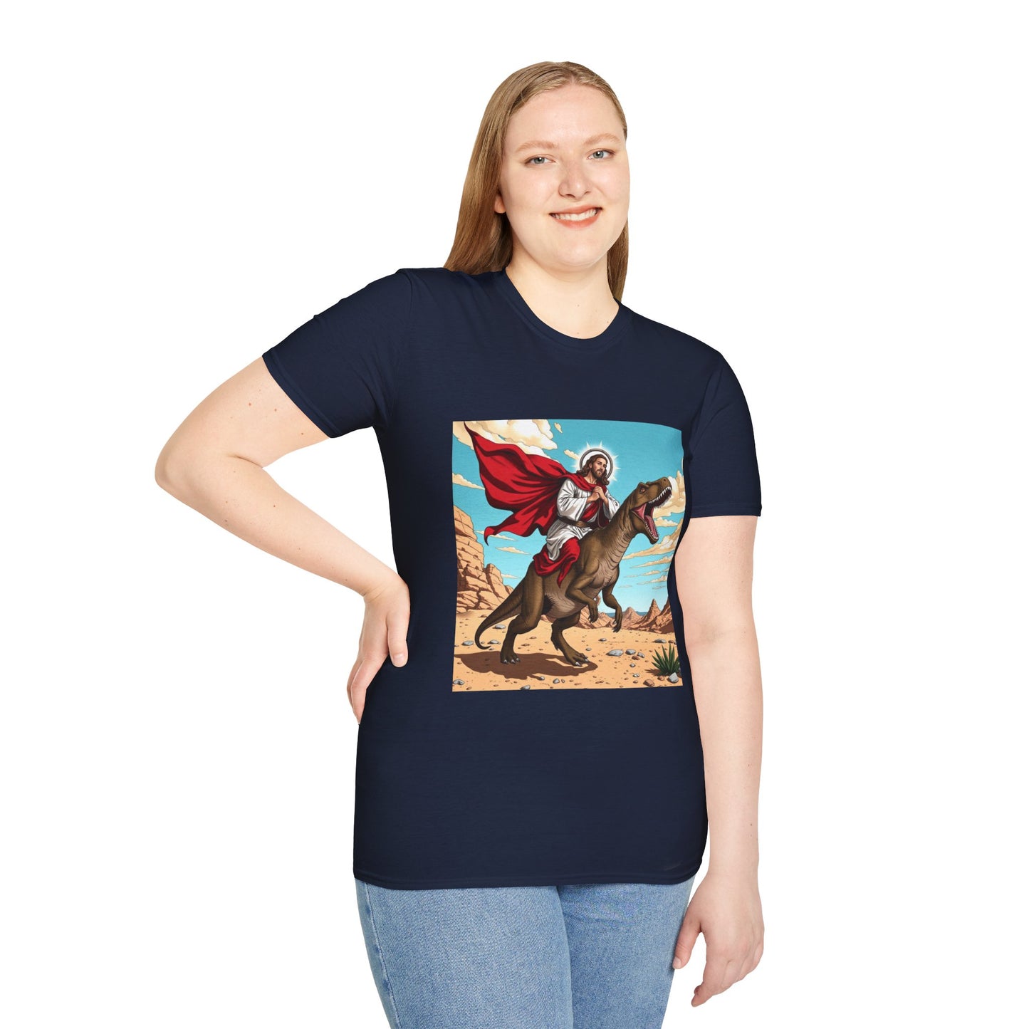“Jurassic Jesus: Divine Desert Rampage” T-Shirt