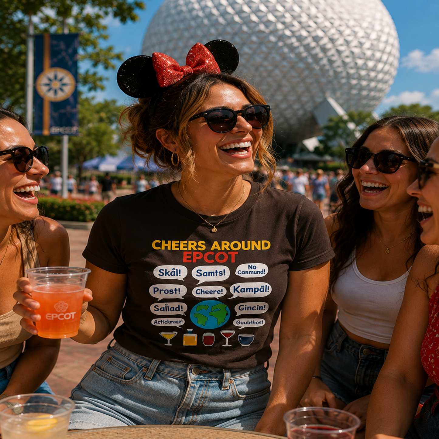 CHEERS AROUND EPCOT: Global Toast T Shirt