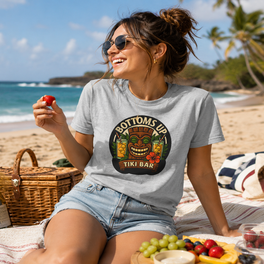 Bottoms Up! Tropical Mischief at the Tiki Bar T shirt