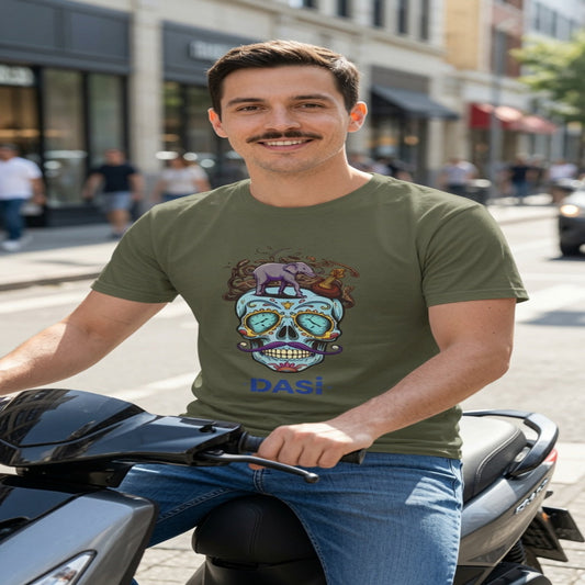 DALÍ MUERTE: Surreal Skull Fiesta T Shirt