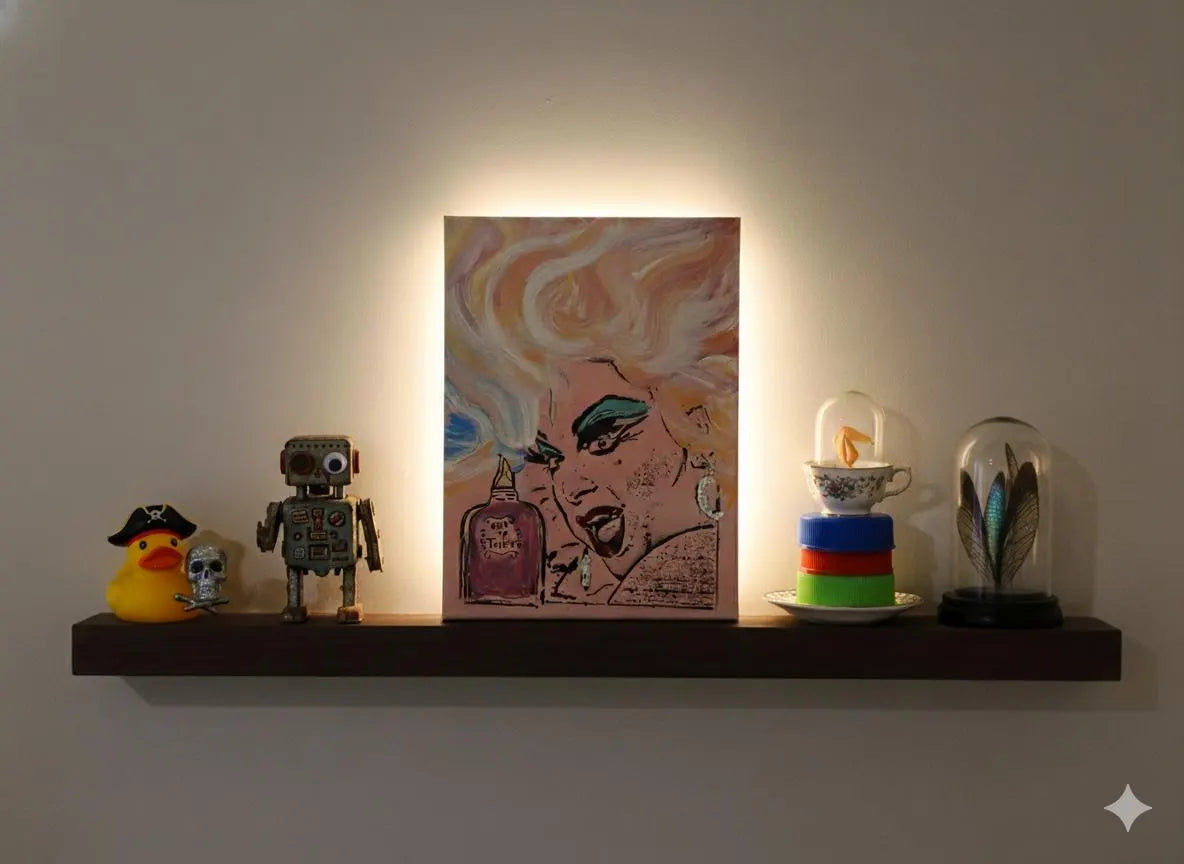 Legendary Divine Queen of Baltimore 12"x16" "Ode to Toilet" - Original Graffiti Painting