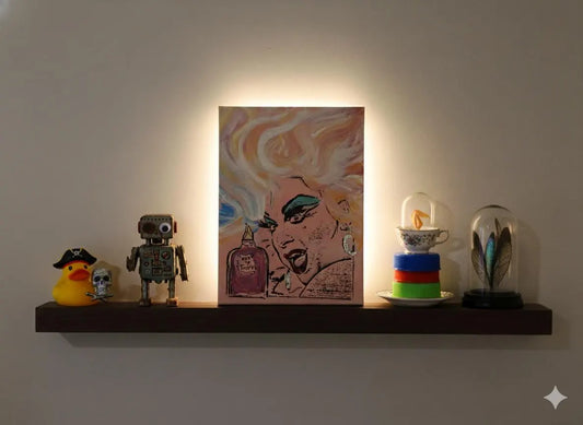 Legendary Divine Queen of Baltimore 12"x16" "Ode to Toilet" - Original Graffiti Painting