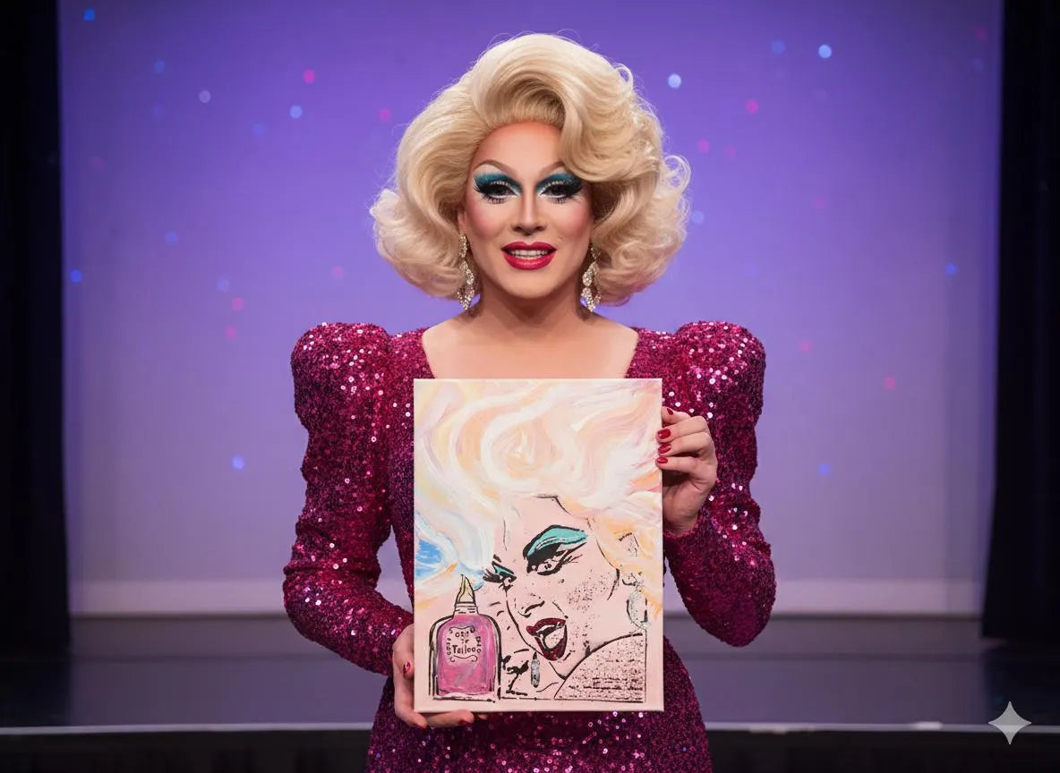 Legendary Divine Queen of Baltimore 12"x16" "Ode to Toilet" - Original Graffiti Painting