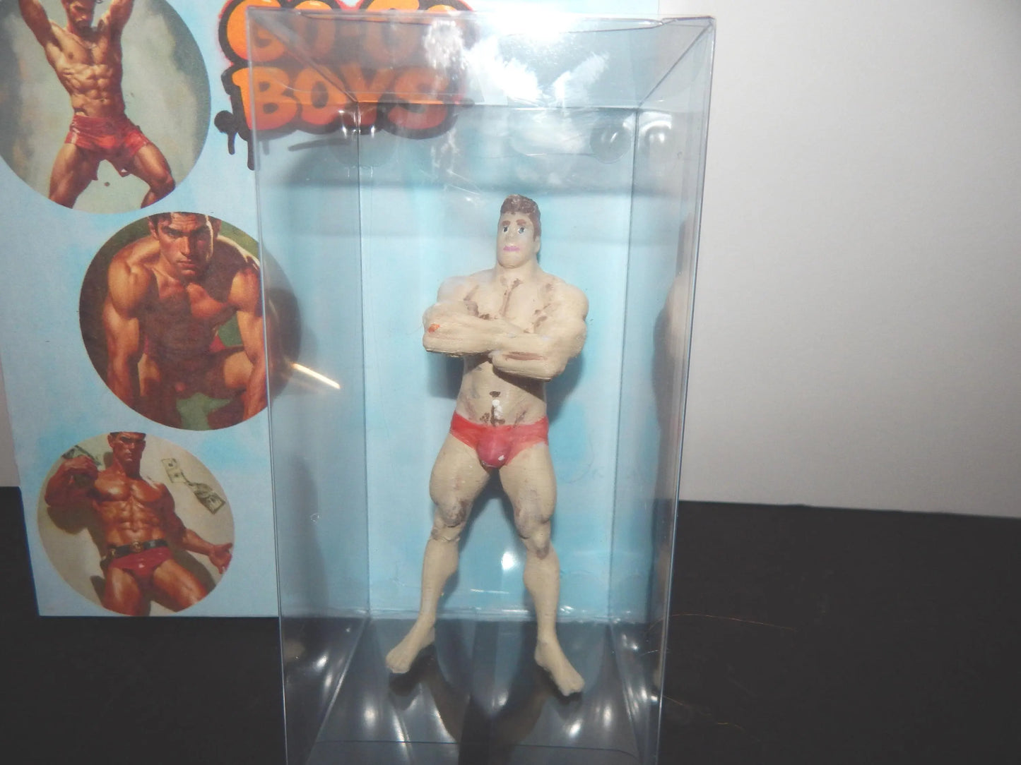 Shirtless Go-Go Boy Action 3d Printed Figure – Limited Edition Art Sculpture by Lucky Studios