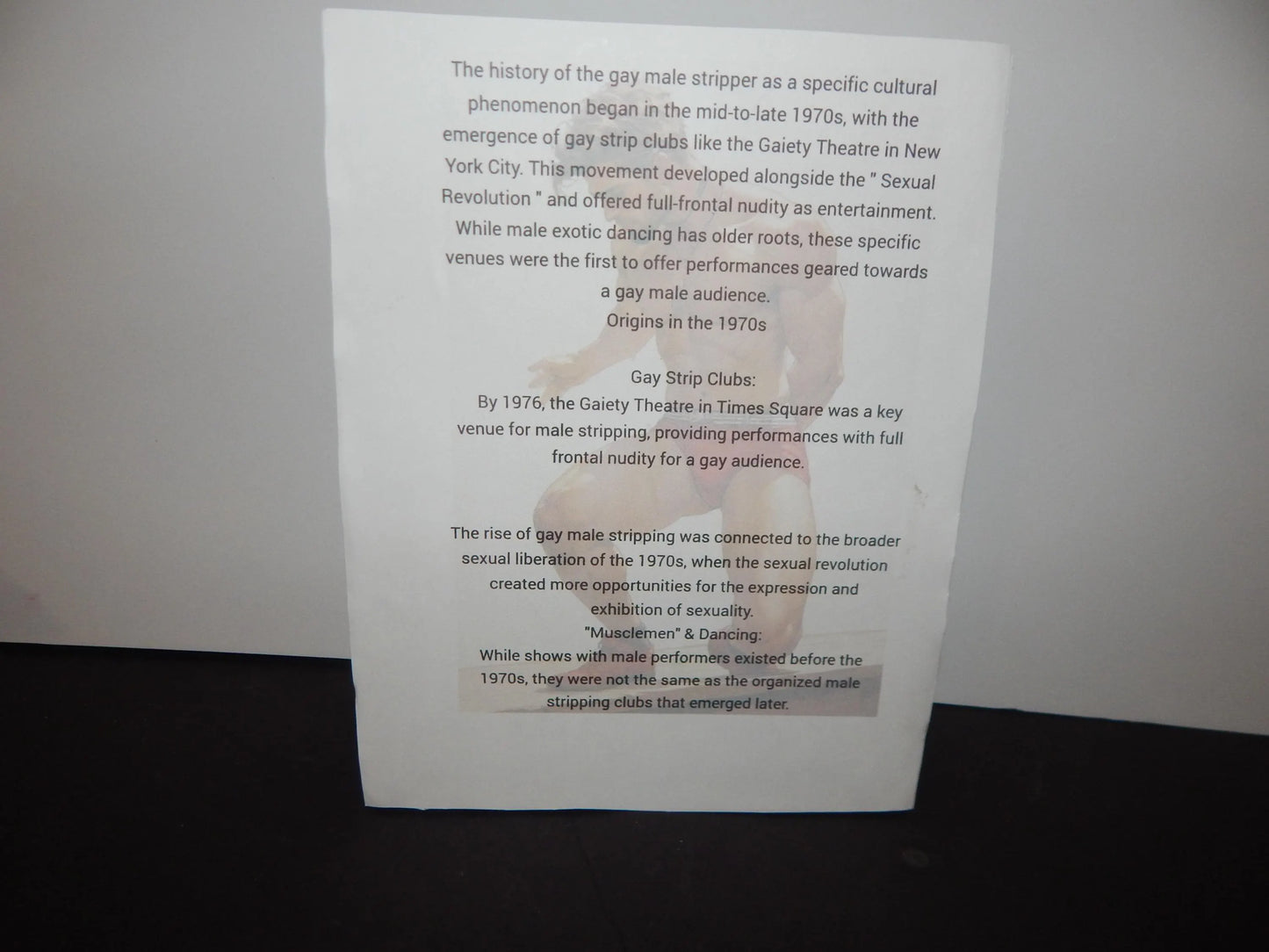 Shirtless Go-Go Boy Action 3d Printed Figure – Limited Edition Art Sculpture by Lucky Studios