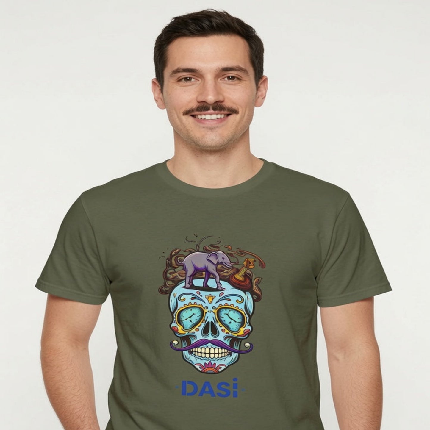 DALÍ MUERTE: Surreal Skull Fiesta T Shirt