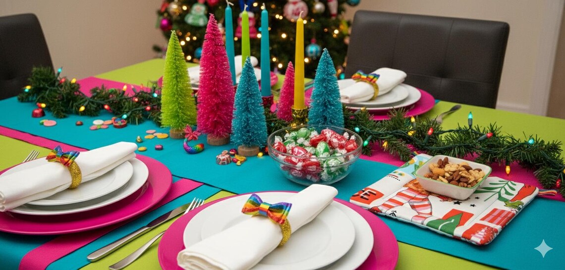 Holiday Hunks Pot Holder – Campy Christmas Kitchen Couture! Set of 2 Insulated Christmas Gifts Great Stocking Stuffer