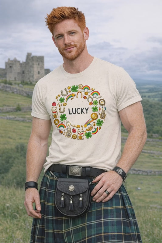 Lucky Shamrock & Rainbow T-Shirt — St. Patrick’s Day Good Luck Tee