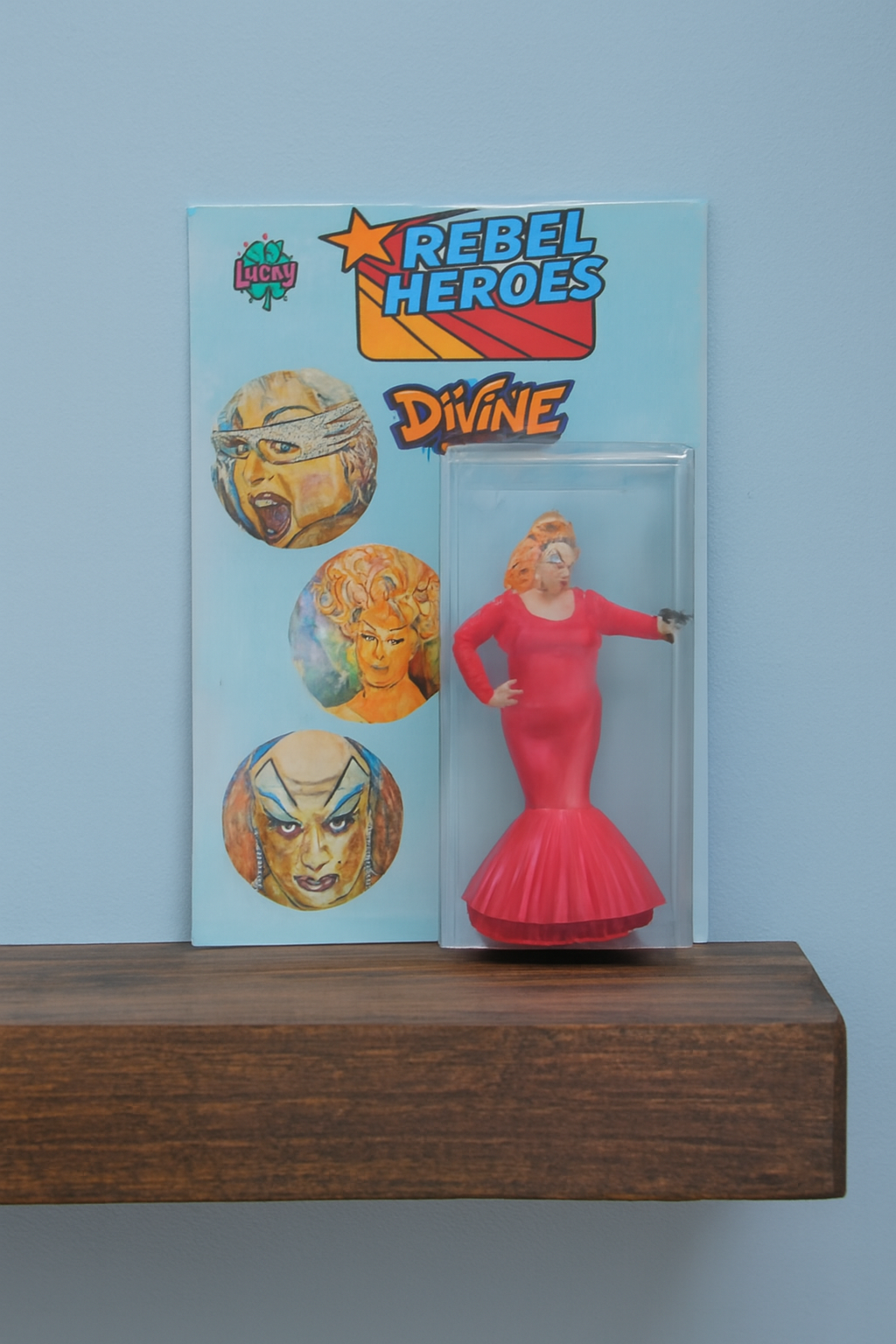Unleash the Divine: Introducing the Drag Queen Action Figure! 3d Printed Figure – Limited Edition Art Sculpture by Lucky Studios