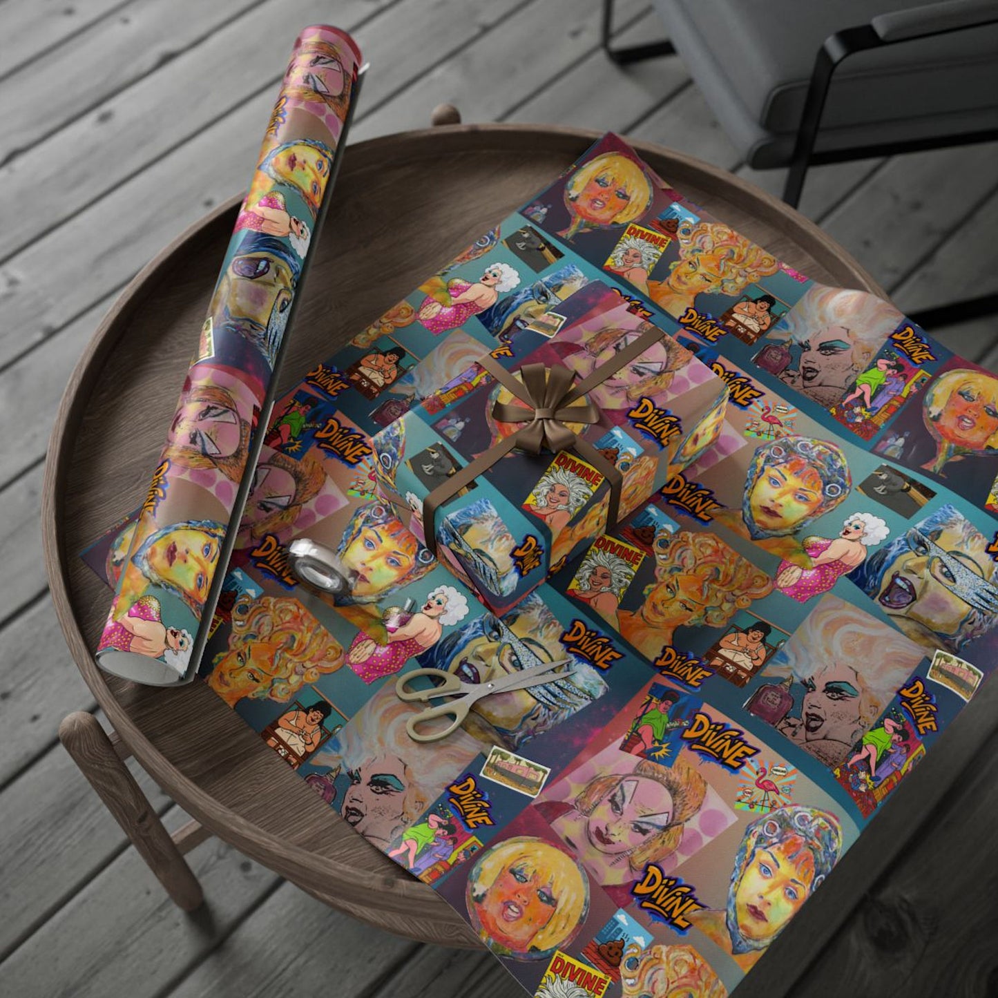 Draq Queen "Divine" Wrapping Paper Camp, Glamour & Filth in Every Fold!