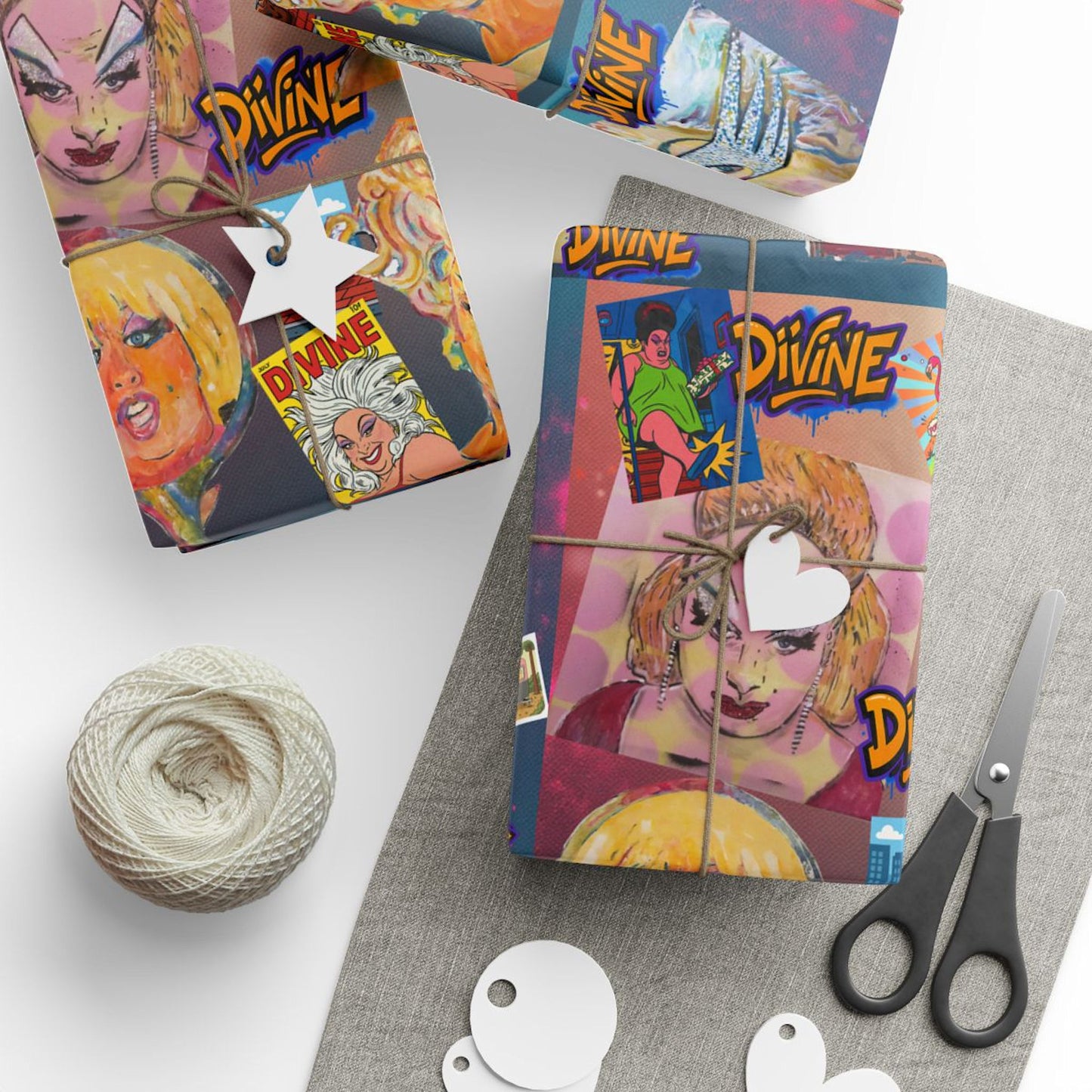 Draq Queen "Divine" Wrapping Paper Camp, Glamour & Filth in Every Fold!